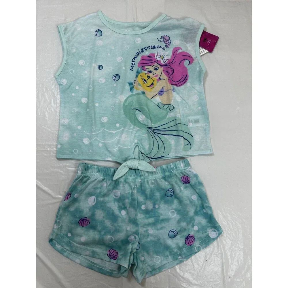 Disney Princess Girls' Ariel Adventure Pajama Set - Size 6